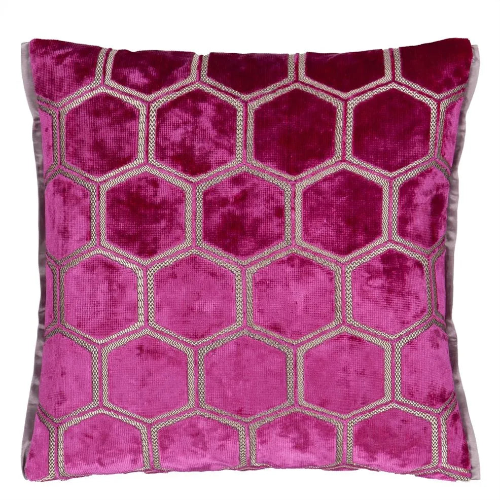 MANIPUR FUCHSIA VELVET 43X43CM