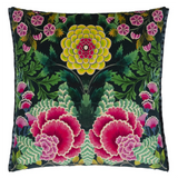 BROCART DECORATIF VELOURS NOIR 55X55CM
