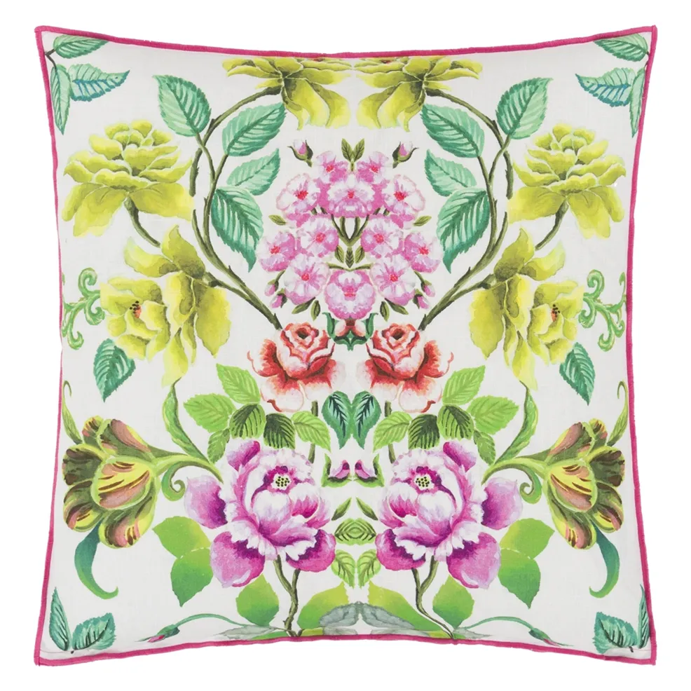 ELEONORA LINEN FUCHSIA CUSHION 55X55CM