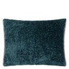 CARTOUCHE TEAL VELVET CUSHION 60X45CM