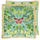 CELASTRINA EMBROIDERED TURQUOISE 55X55CM