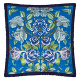 ELEONORA EMBROIDERED COBALT COTTON 55X55CM