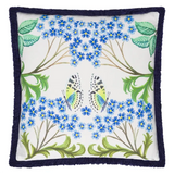 ELEONORA EMBROIDERED COBALT COTTON 55X55CM