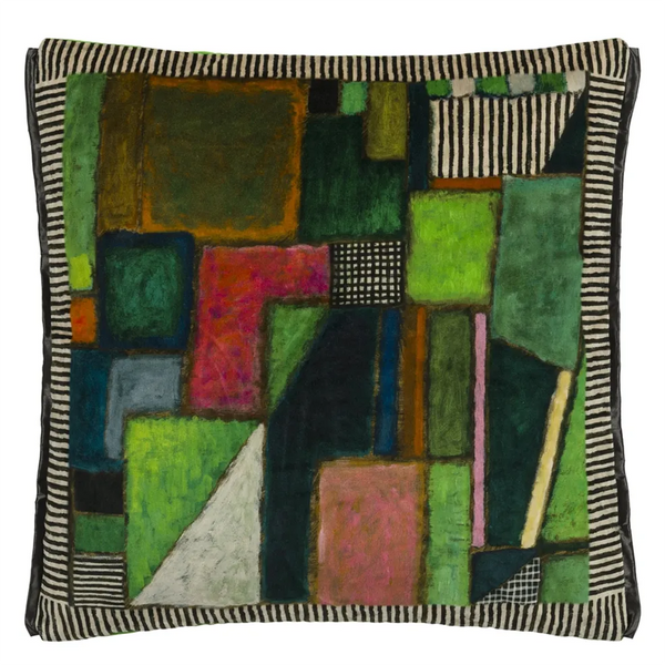 RAKU PATCHWORK EMERALD VELVET 50X50CM
