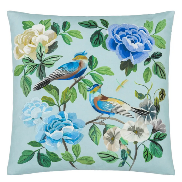 MIRAFLORES COBALT EMBROIDERED 50X50CM
