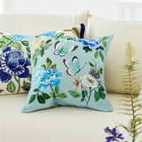 MIRAFLORES COBALT EMBROIDERED 50X50CM