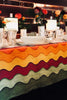 Rainbow Linen Tablecloth in Multicolours 165cm x 300cm