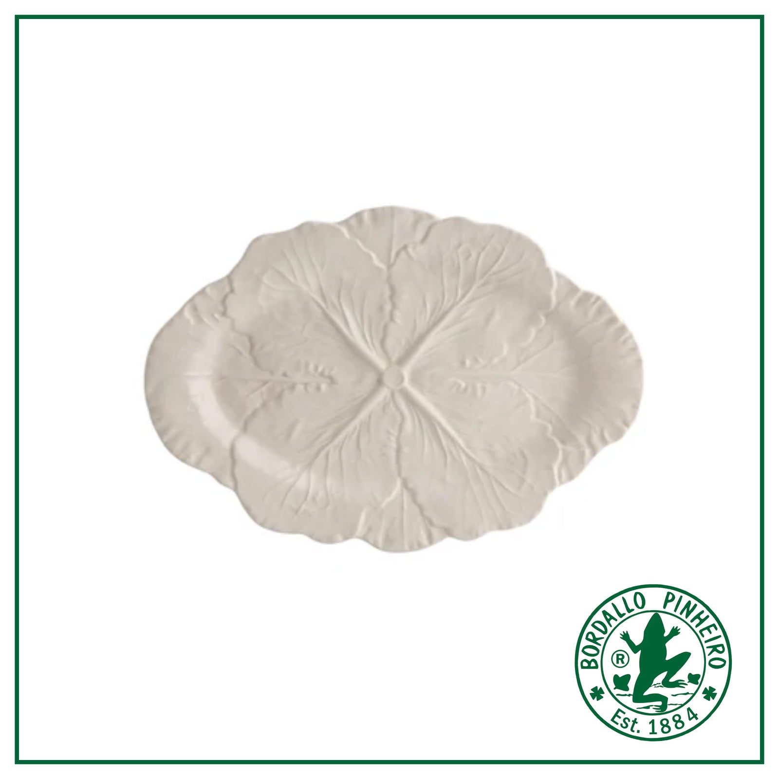 Cabbage - Oval Platter 37,5 Beige FIESTA BORDALLO