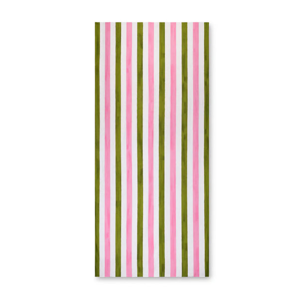 Stripe Pink Avocado Tablecloth 165cm x 300cm