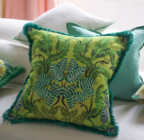 BROCART DECORATIF EMBROIDERED LIME 50X50CM
