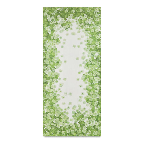 Hydrangea Linen Tablecloth in Green 165cm x 300cm