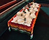 Rainbow Linen Tablecloth in Multicolours 165cm x 300cm