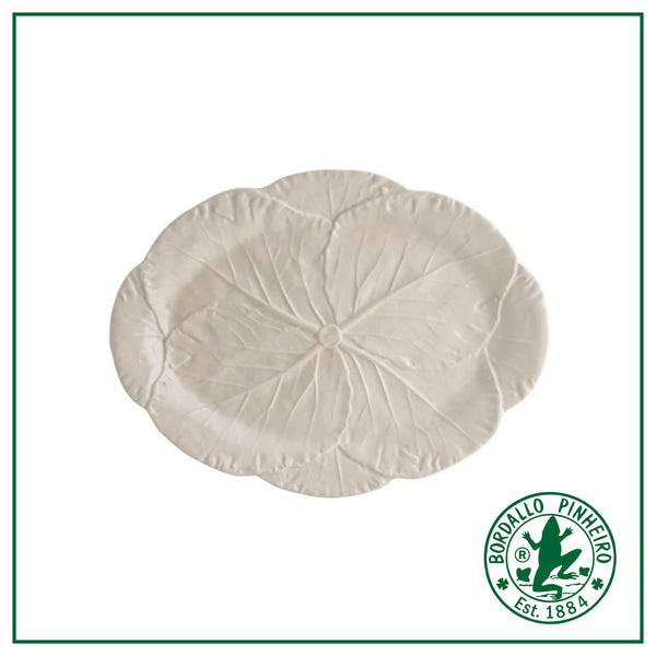Cabbage - Oval Platter 43 Beige