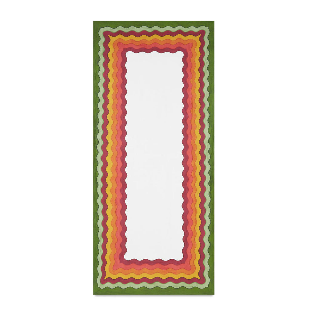 Rainbow Linen Tablecloth in Multicolours 165cm x 300cm