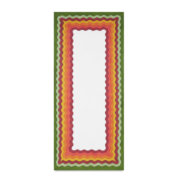 Rainbow Linen Tablecloth in Multicolours 165cm x 300cm