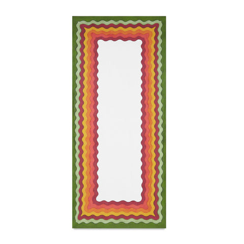 Rainbow Linen Tablecloth in Multicolours 165cm x 300cm