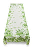 Hydrangea Linen Tablecloth in Green 165cm x 300cm