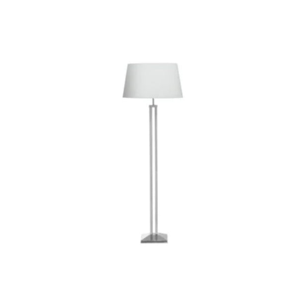 FLOOR LAMP GLOSSY NICKEL  | POLISHED STAINLESS STEEL