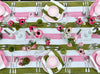 Stripe Pink Avocado Tablecloth 165cm x 300cm