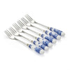 Blue Italian Pastry Forks
