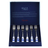 Blue Italian Pastry Forks