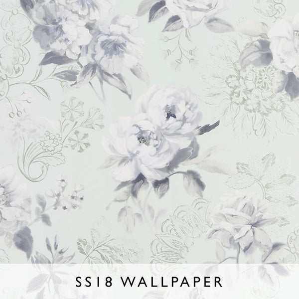 Wallpaper Victorine in Pale Aqua | Designers Guild SS18 | Janine Kuala Lumpur