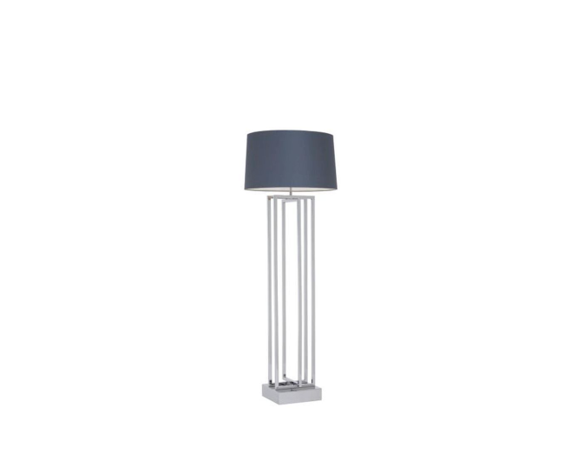 FLOOR LAMP GLOSSY NICKEL  | POLISHED STAINLESS STEEL