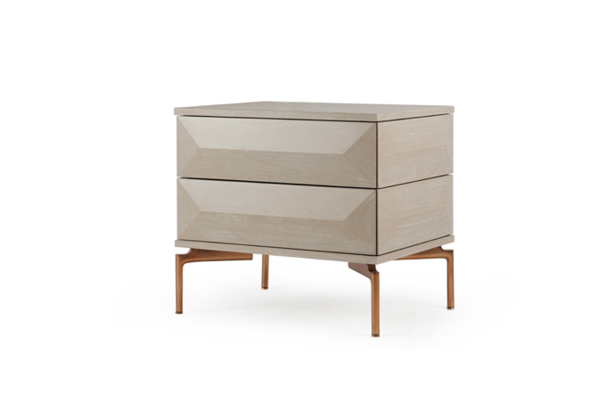 Maja Night Stand In Grey Finish