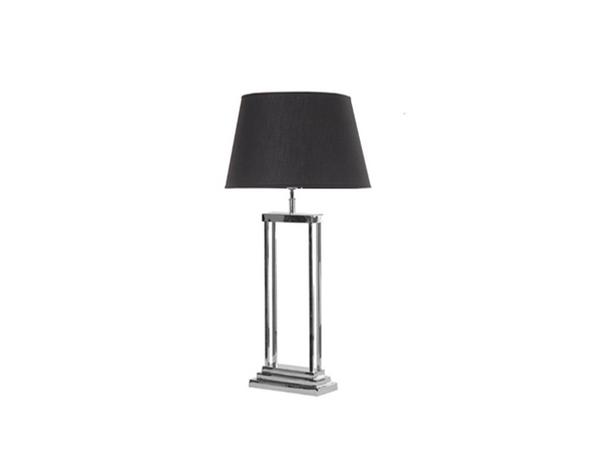 TABLE LAMP GLOSSY NICKEL | POLISHED STAINLESS STEEL