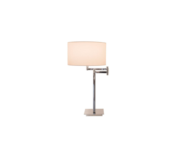 TABLE LAMP GLOSSY NICKEL | POLISHED STAINLESS STEEL