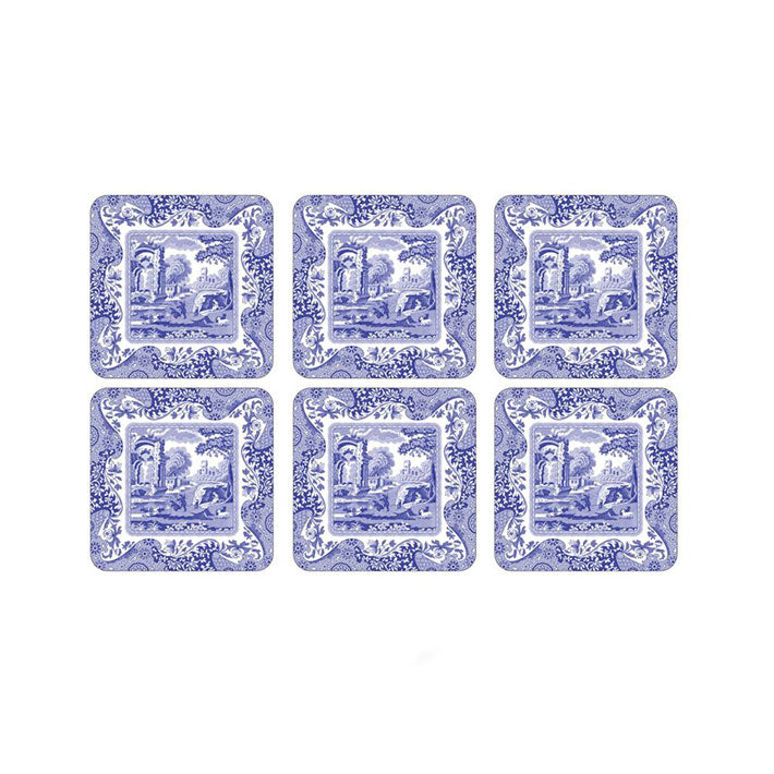 Pimpernel Blue Italian Coasters Set of 6