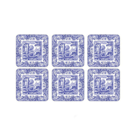 Pimpernel Blue Italian Coasters Set of 6