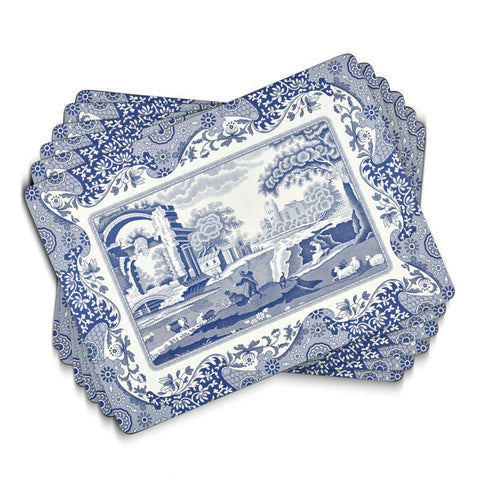 Pimpernel Blue Italian Placemats Set of 6