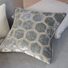 MANIPUR SILVER VELVET CUSHION 43X43CM