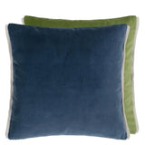 VARESE PRUSSIAN & GRASS VELVET CUSHION 43X43CM