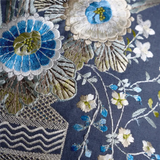 PALETTE PROVENCALE INDIGO EMBROIDERED 50X50CM