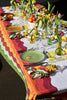 Rainbow Linen Tablecloth in Multicolours 165cm x 300cm
