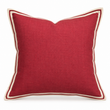 Crimson Flange Linen Cushion 50X50CM