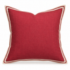 Crimson Flange Linen Cushion 50X50CM