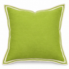 Lime Flange Linen Cushion 50X50CM