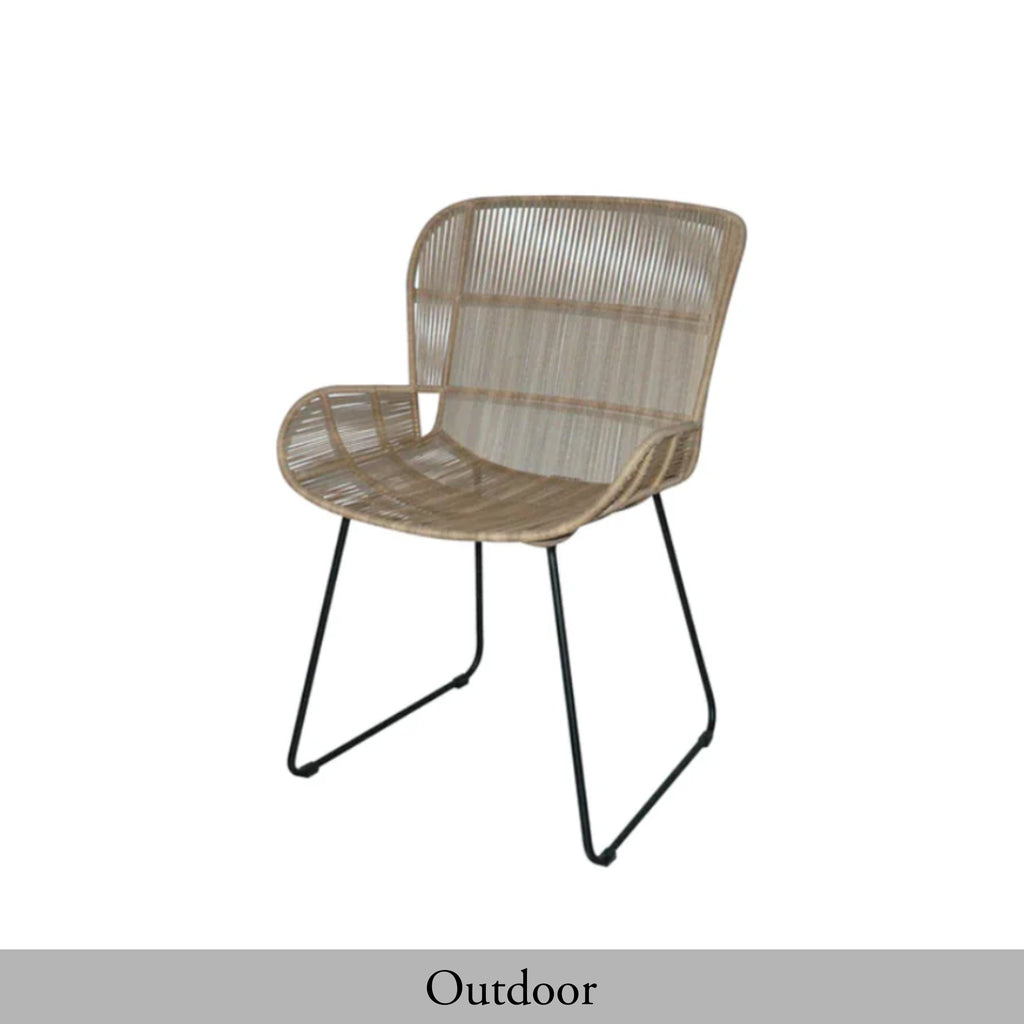 Butterfly Dining Armchair - Natural/Lava