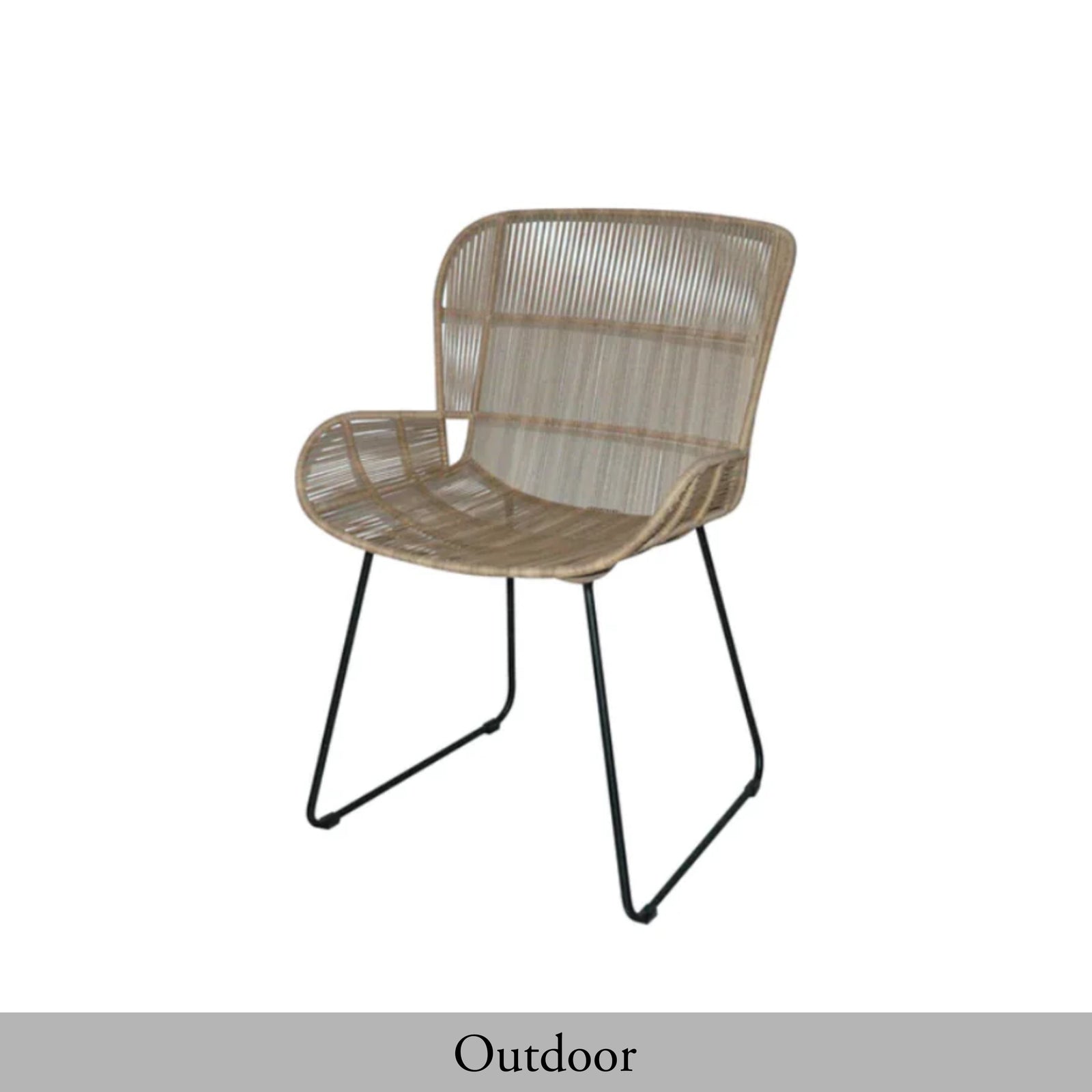 Butterfly Dining Armchair - Natural/Lava