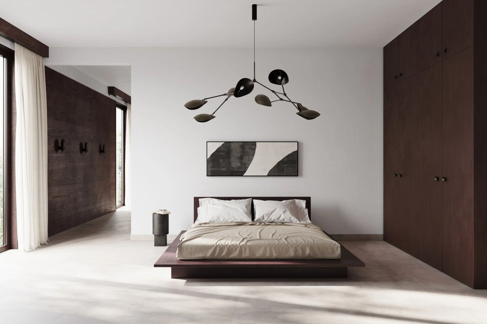 Stingray Chandelier Bronze