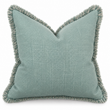 Soft Sage Green Fringed Cushion 50X50CM