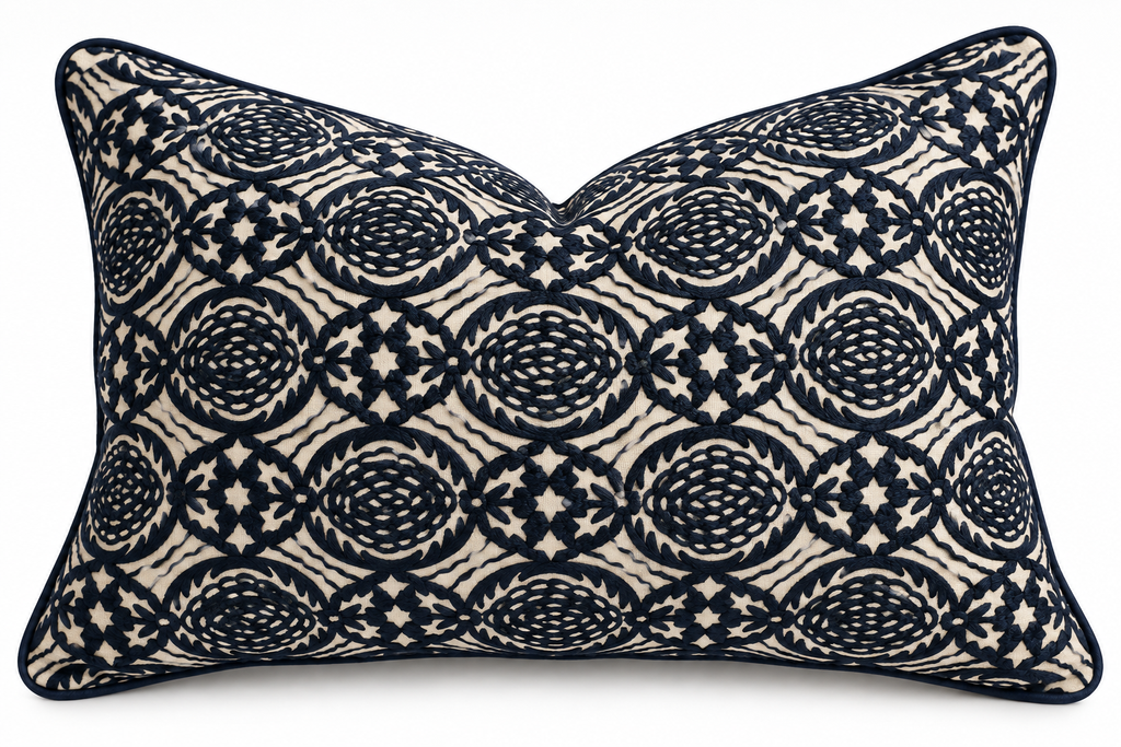 Navy Goa Cushion 35X50CM