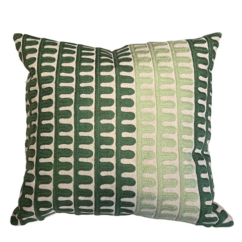 Abstract Green Cushion 45x45cm