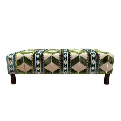Esperanza Stool In Cornado Mallad Velvet By Osborne & Little