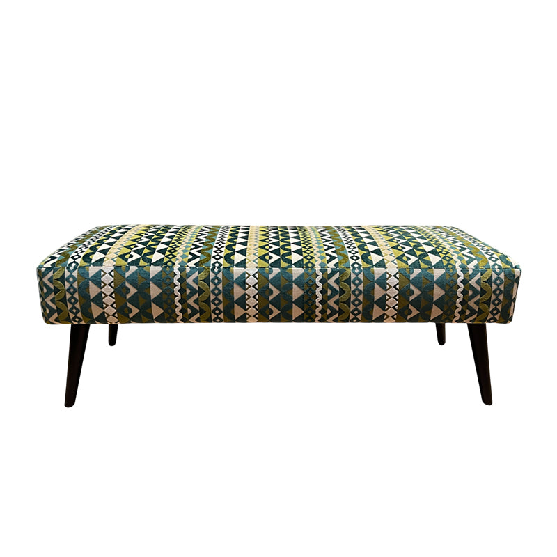 Goya Footstool in Bolero Jive Velvet By Osborne & Little