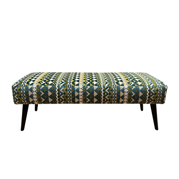 Goya Footstool in Bolero Jive Velvet By Osborne & Little