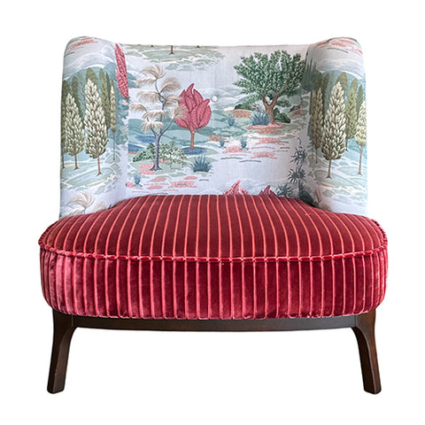 Dragonfly in Monteverde Aqua Blush & Genua Cord Brick